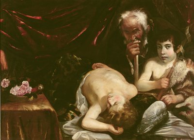 Parijs gezien vanaf de Hoogten van Montmartre (detail) door Jean d